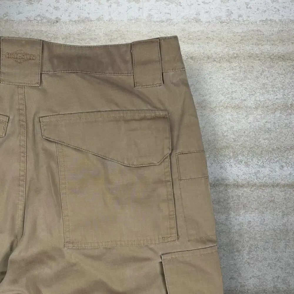 Vintage 90s Tru Spec Tactical Pants 34x34 Baggy Wide Leg Fit Tan Double Knees